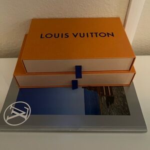 Louis Vuitton gift boxes and magazine